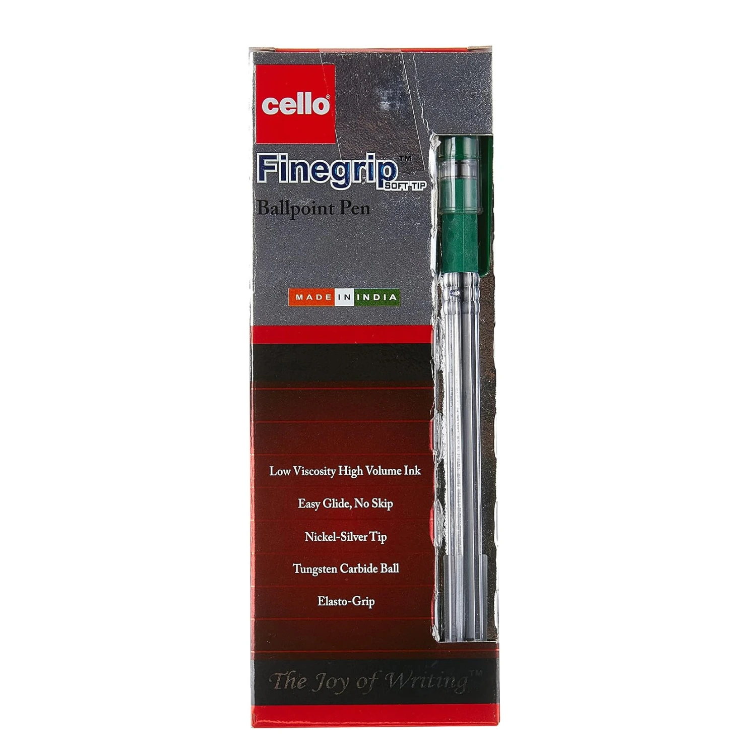 CELLO FINEGRIP BALL PEN 0.7MM BOX OF 12PC GREEN
