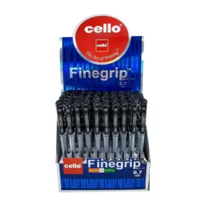 Cello Finegrip Ball Pen 0.7Mm Display Of 50Pc Black