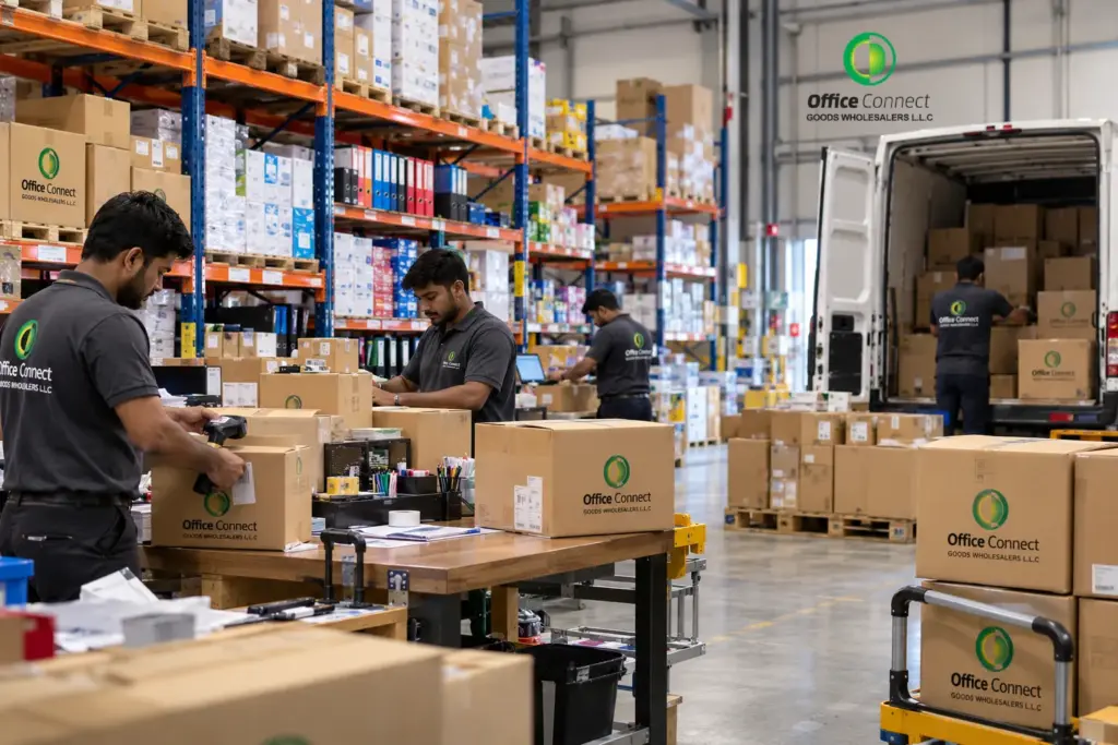 Stationery, paper, cleaning and pantry supplies consolidated under one office supplier in Dubai for a growing business